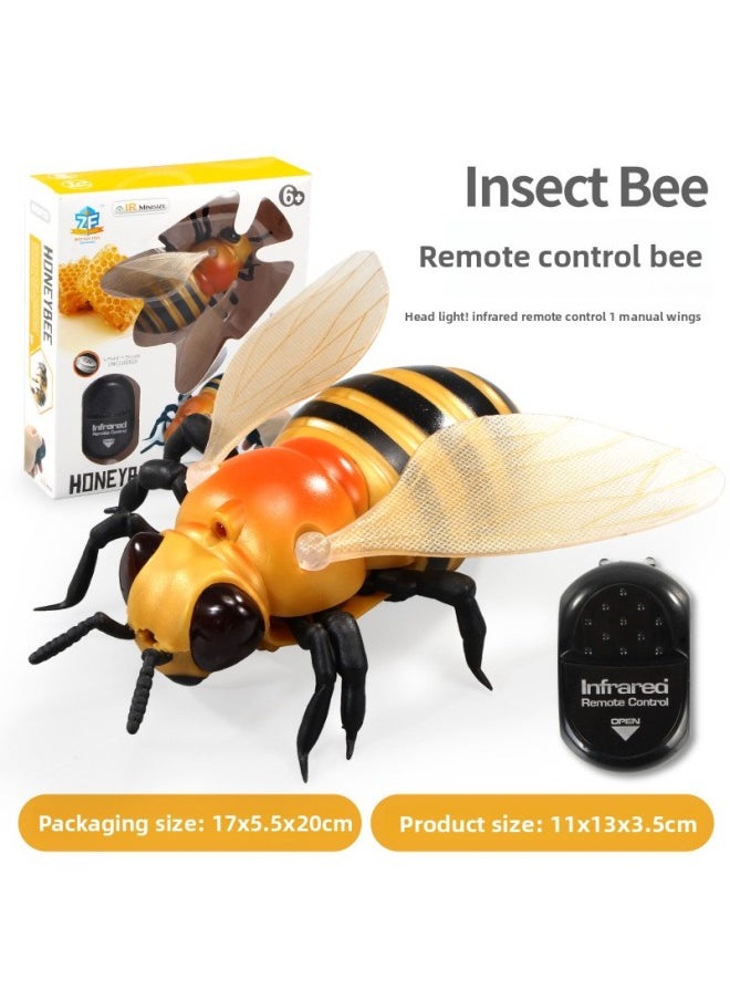 Strange Trick Infrared Induction Remote Control Bee Simulation Insect Model Creative Children's Electric Toys Wholesale-Color:HS-9923  - Image 1