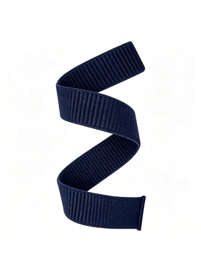 22mm Nylon Hook & Loop Watch Band for Garmin Fenix 8/7/6/5, Instinct 2/3, Forerunner 955/965 - Breathable Sports Strap - Image 1