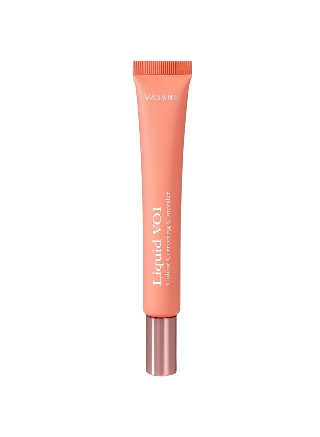 Vasanti Liquid VO1 Undereye Color Corrector and Concealer by VASANTI - Light to Medium Skin Tones - Paraben Free, Gluten Free - Look Younger with this Dark Circle Concealer - Image 1