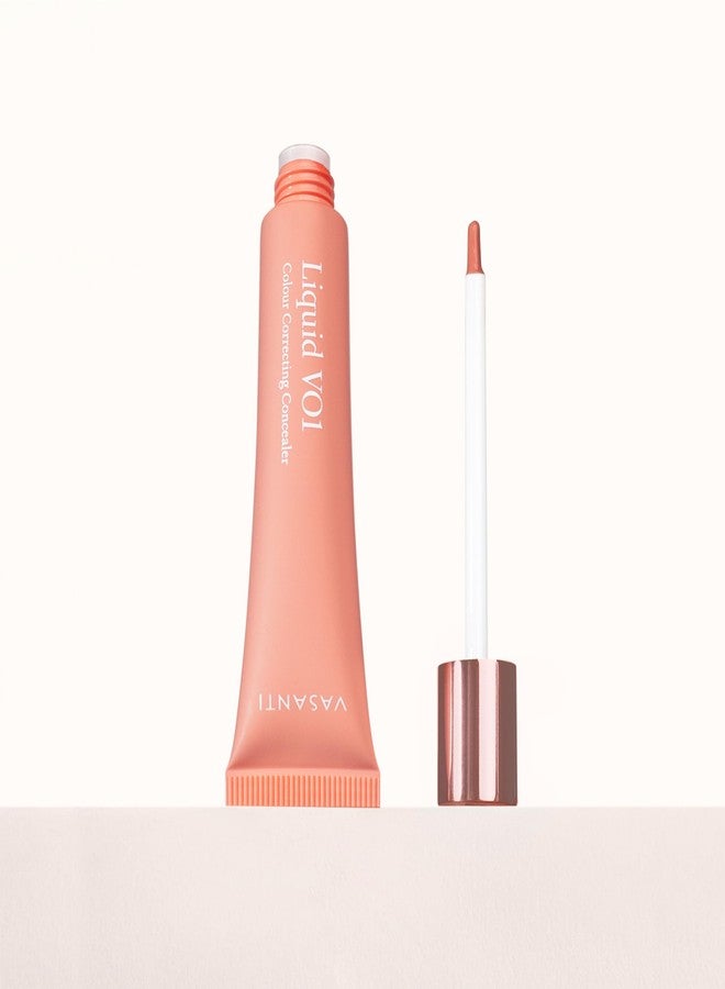 Vasanti Liquid VO1 Undereye Color Corrector and Concealer by VASANTI - Light to Medium Skin Tones - Paraben Free, Gluten Free - Look Younger with this Dark Circle Concealer - Image 2