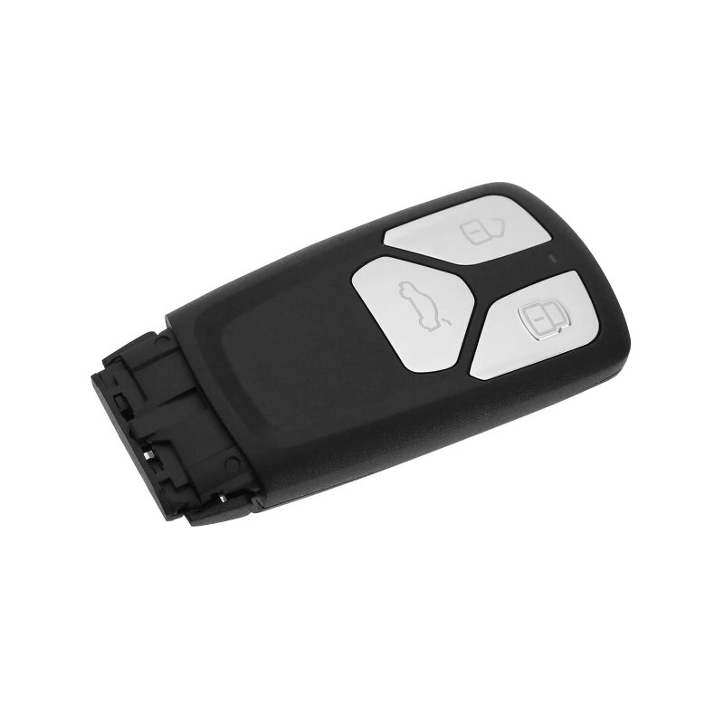 ECSiNG 3 Button Remote Smart Key Shell Compatible with Audi TT A4 A5 Q7 SQ7 RS TTS Remote Key Shell with Battery Holder Car Fob Key Case Replacement