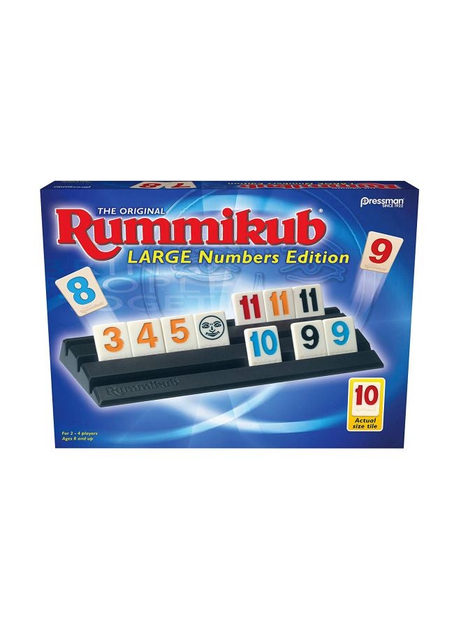Pressman Rummikub Large Number Edition Board Game With Creative Brightly-Coloured Tile Racks - Image 2