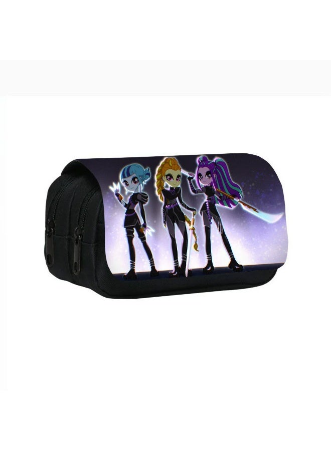 general Kpop Demon Hunters Printed Double Layer Pencil Case Student Pencil Stationery Bag meets daily stationery storage needs - Image 1
