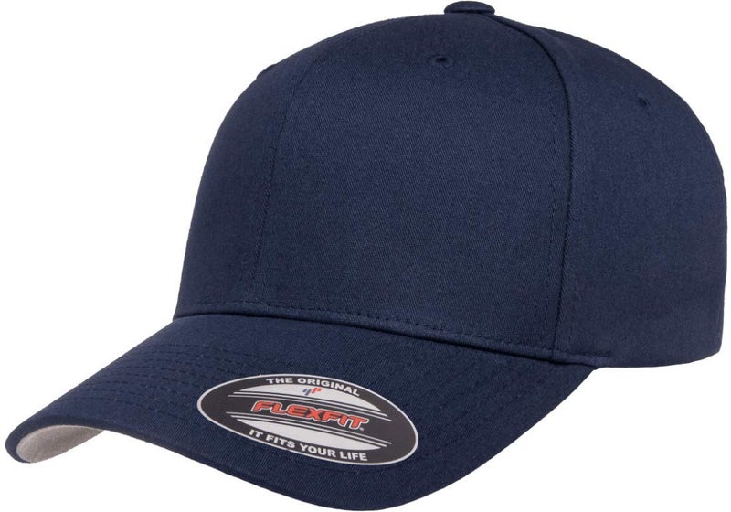Flexfit/Yupoong Cotton Twill Fitted Cap (XX-Large, Navy) - Image 1
