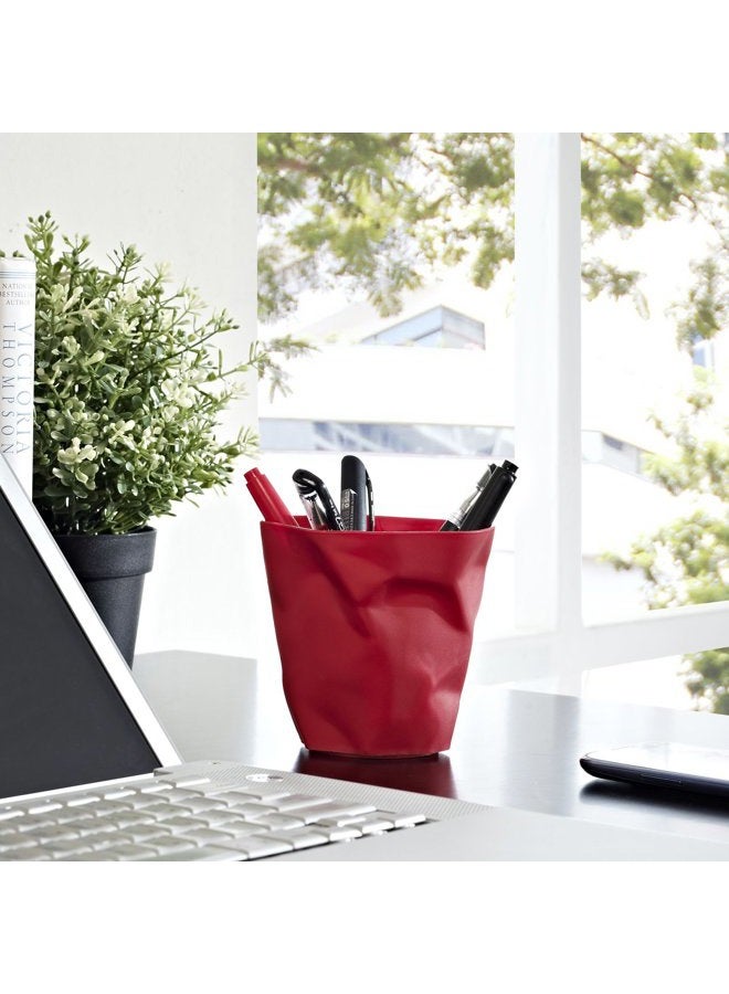 Modway Lava Pencil Holder in Red - Image 4