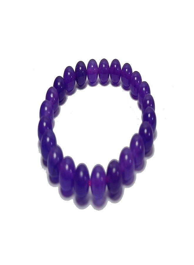 CA AGATE Amethyst Bracelet 8 mm Crystal Stone Bracelet Round Shape for Reiki Healing and Crystal Healing Stones - Image 5