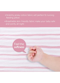 Square Playard/Playpen Fitted Sheets, Perfect for 36 X 36 Portable Playard, 2 Pack, 100% Jersey Knit Cotton Fitted Sheets, Mild Pink Stripes and Hearts Print for Baby Girls - pzsku/Z11C4C5CBDC4ABBB7A8A2Z/45/_/1737030842/a40163aa-128f-4db3-aa14-da4d3d55ad0a