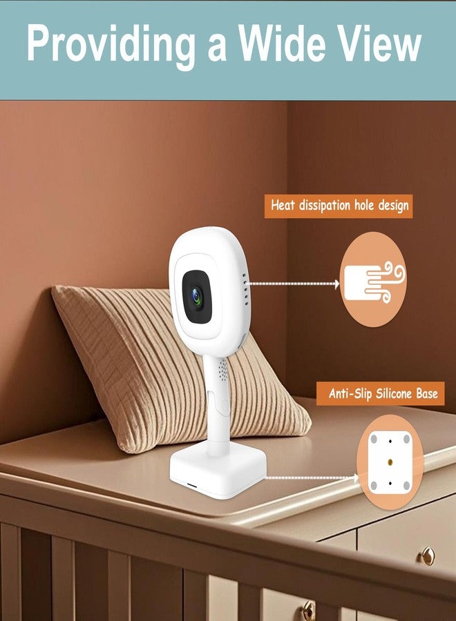 EYSAFT Flex Multi-Stand for Nanit Pro Baby Monitor, Wall Mount for Nanit Pro Baby Monitor,Portable Travel Stand Pro White (Camera not Include) - Image 3