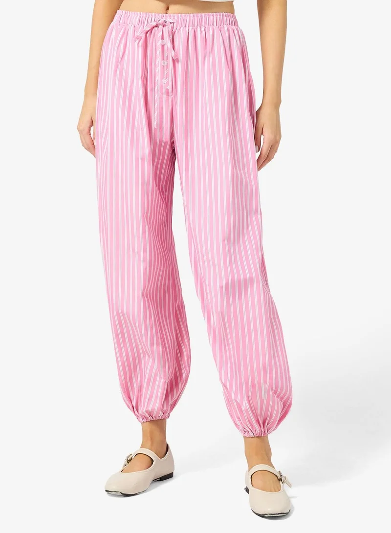 Ginger Stripe Wide Leg Balloon Pants