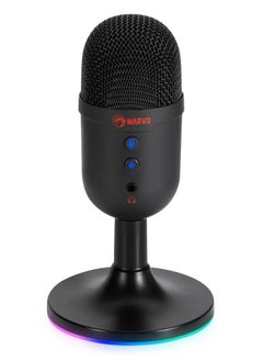 MARVO Wired Gaming Microphone with RGB Backlight - Professional 3D Stereo Live Sound  - Image 1