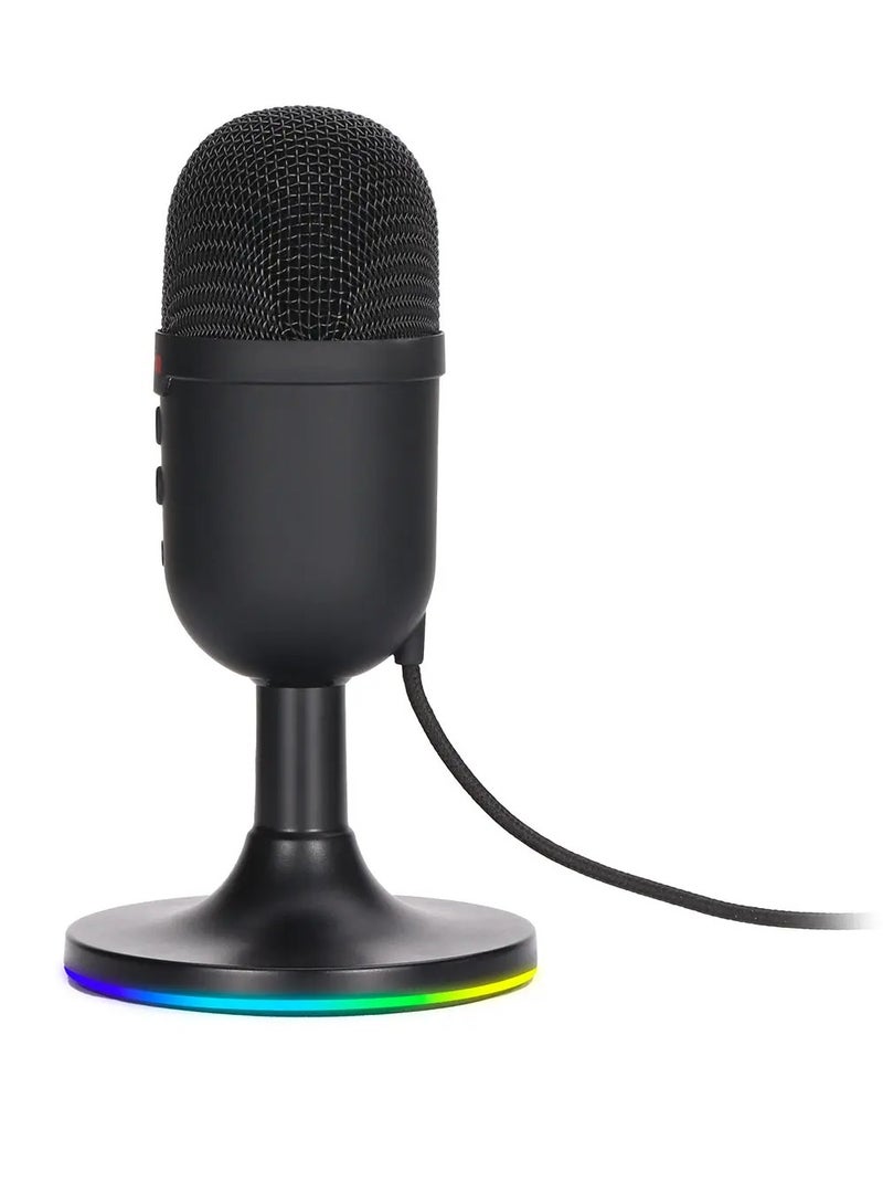 MARVO Wired Gaming Microphone with RGB Backlight - Professional 3D Stereo Live Sound  - Image 4