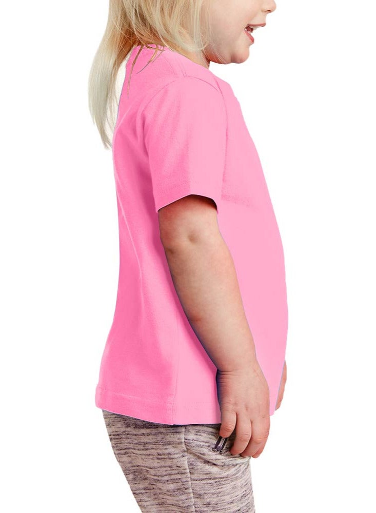 Turkey Girls T-Shirt For Kids | Pink Tee With Istanbul Crescent And Star Print | Soft Cotton Round Neck Short Sleeve | Fun Turkish Design For Little Explorers - Image 3