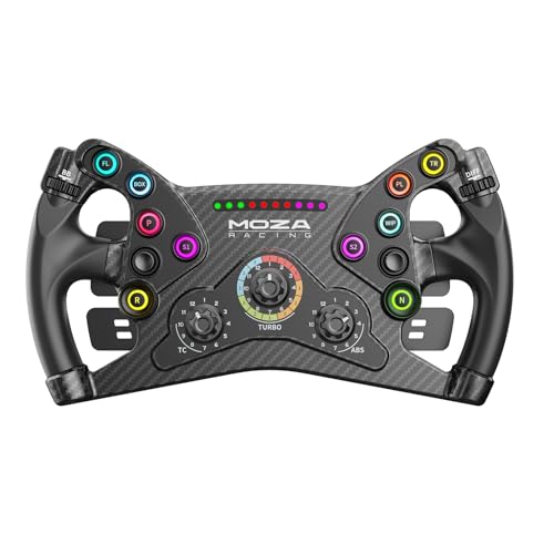 MOZA KS Steering Wheel 300mm Butterfly Style GT Racing Wheel, Fully Customizable Sim Racing Gaming Simulator, Compatible with 3rd-Party Bases via Hub - Image 1