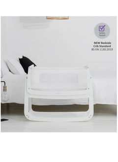 Pod4 Bedside Crib For Infant And Baby, Increased Air Flow For Better Sleep , 3D Breathable Mattress, Machine Washable Liner, Rocking Stand , Suitable From 0 To 6 Months ( L100 X 49 X H95) - White - pzsku/Z11C50875AB6608D9C46FZ/45/_/1675667868/61f11a8e-8fc5-42b6-a788-b147eef42bd9