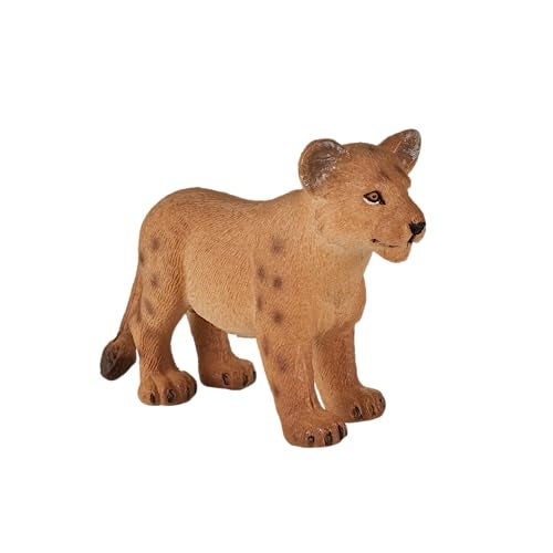 MOJO Lion Cub Standing Realistic International Wildlife Hand Painted Toy Figurine - Image 1