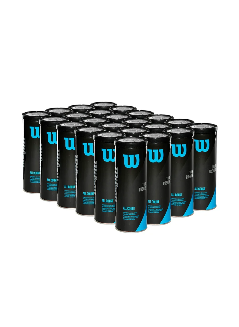 Wilson Tour Premier All Court Yellow Tennis Balls - 3 Ball Can