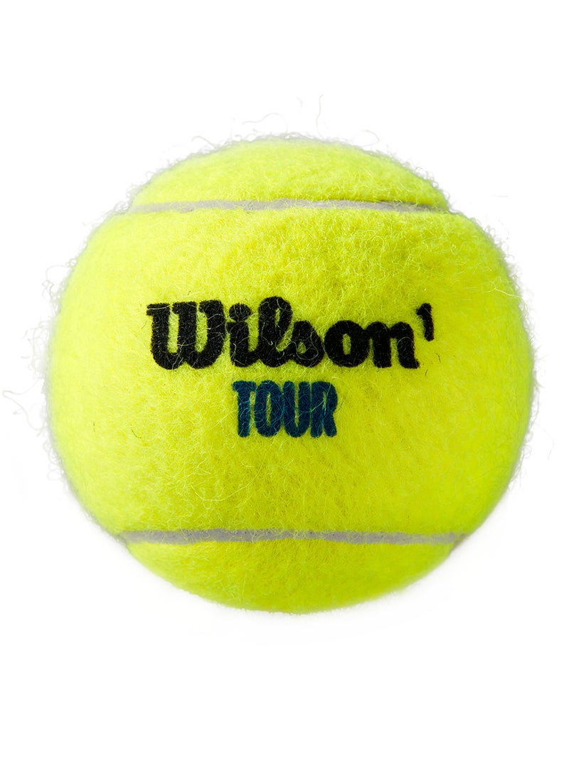 Wilson Tour Premier All Court Yellow Tennis Balls - 3 Ball Can - Image 3