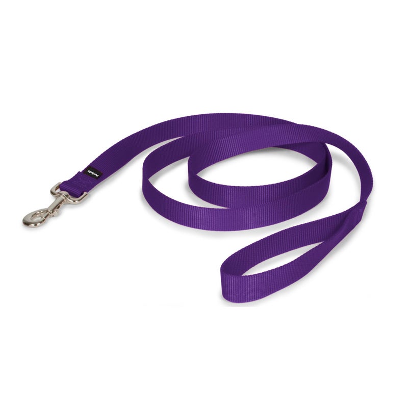 PetSafe Nylon Leash - Helps Maintain Secure Connection on Walks - Durable Pet Leash with Easy Clip - 1 in. x 6 ft. - Deep Purple - Image 1