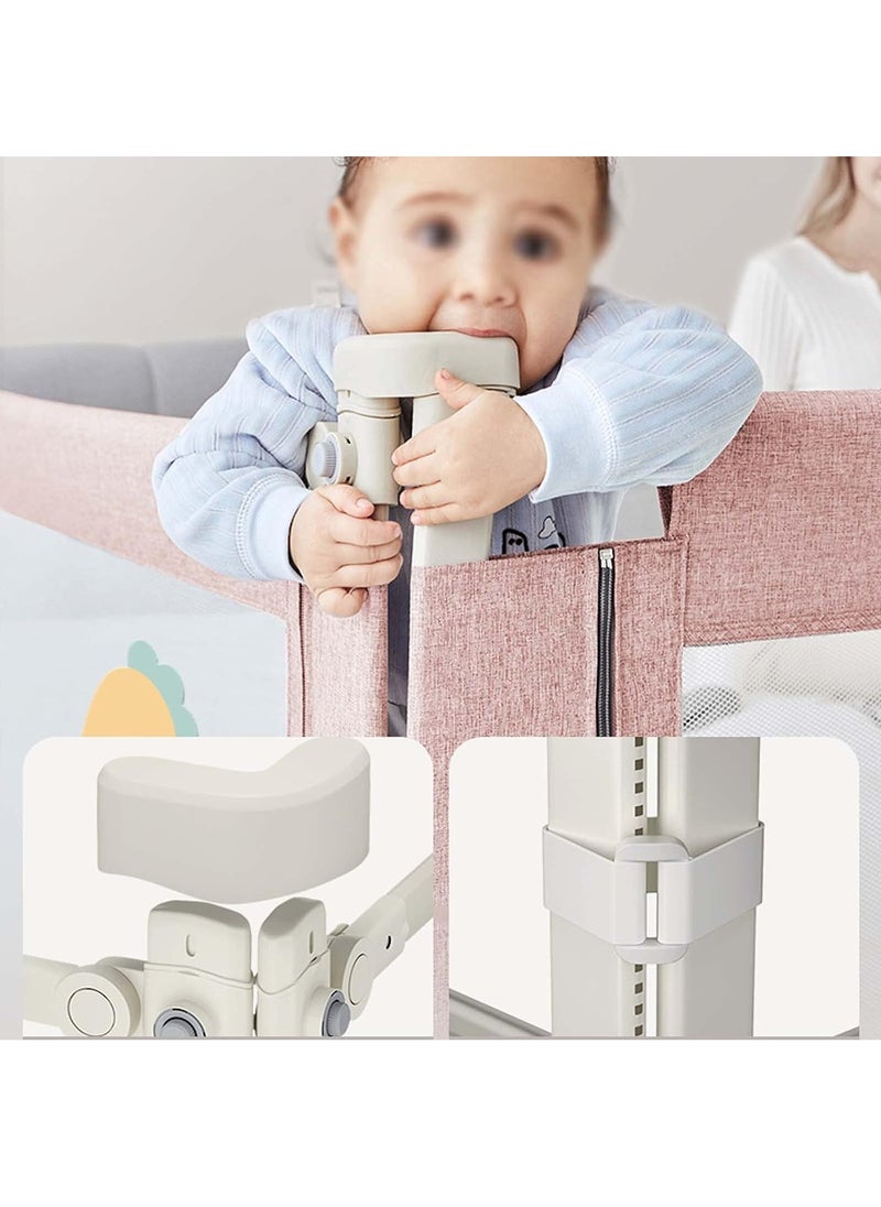 Generic - Bed Rail for Toddlers Bed Guard Fence Baby Bedrail Guard Adjustable Swing Down Bed Rail Collapsible Safety Bed Barrier for Kids (Bear) - Image 1