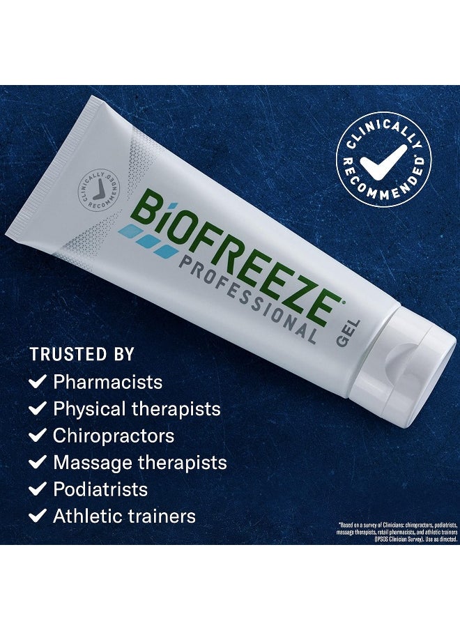Biofreeze Professional Pain Relief Gel, 4 Oz. Tube, Green, Pack Of 3  - Image 4