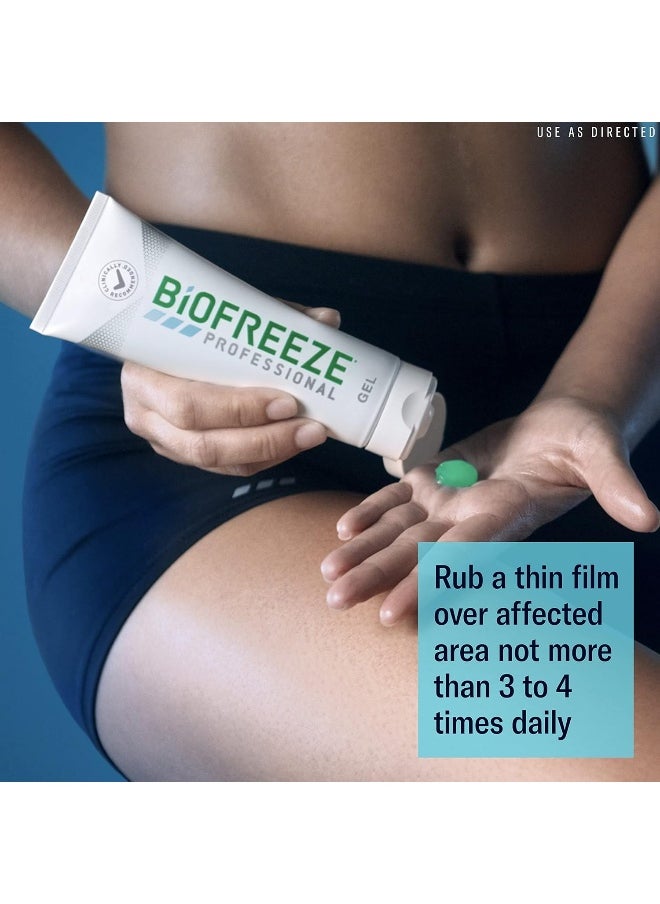 Biofreeze Professional Pain Relief Gel, 4 Oz. Tube, Green, Pack Of 3  - Image 5