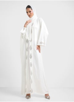 Khizana Printed Abaya With Sheila  - Image 1