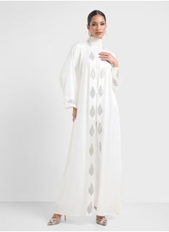 Khizana Printed Abaya With Sheila  - Image 3