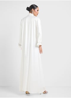 Khizana Printed Abaya With Sheila  - Image 2