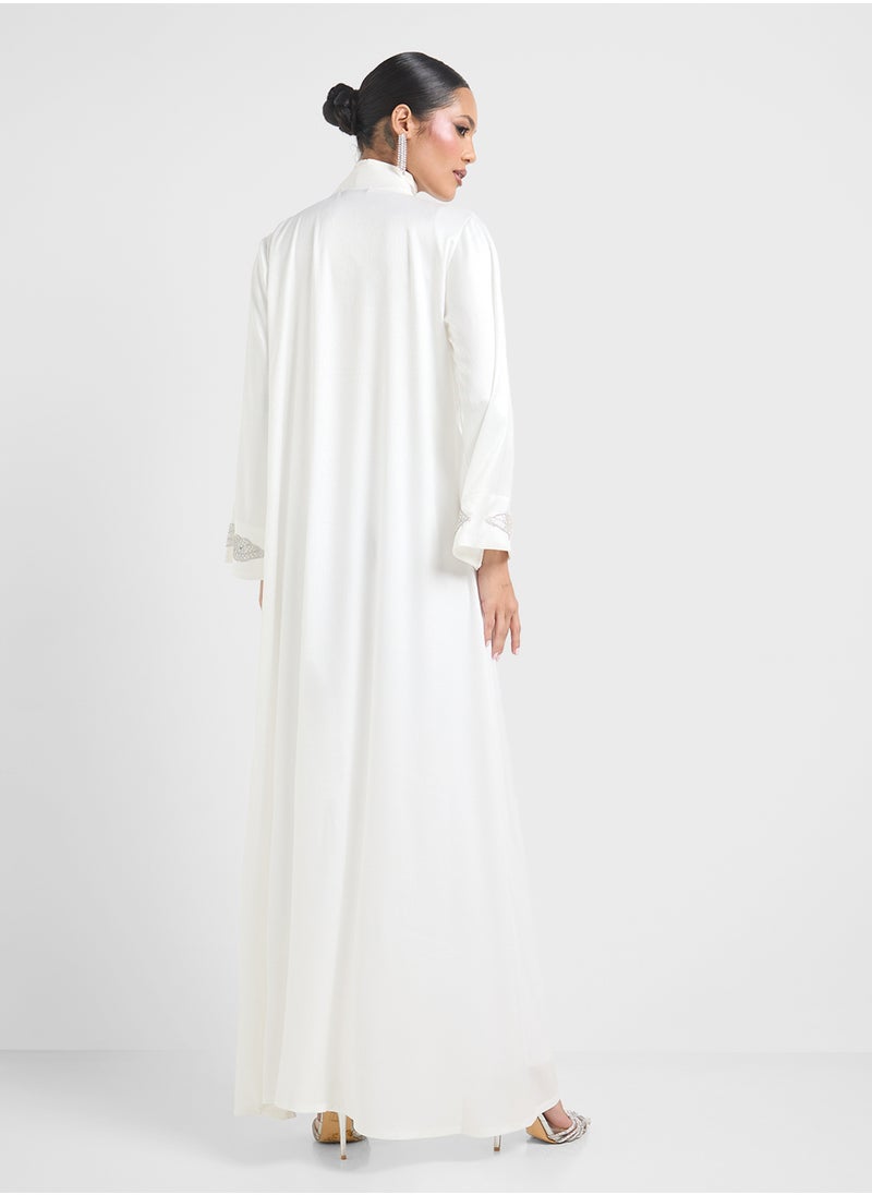 Khizana Printed Abaya With Sheila  - Image 2