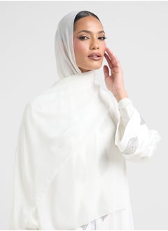 Khizana Printed Abaya With Sheila  - Image 4