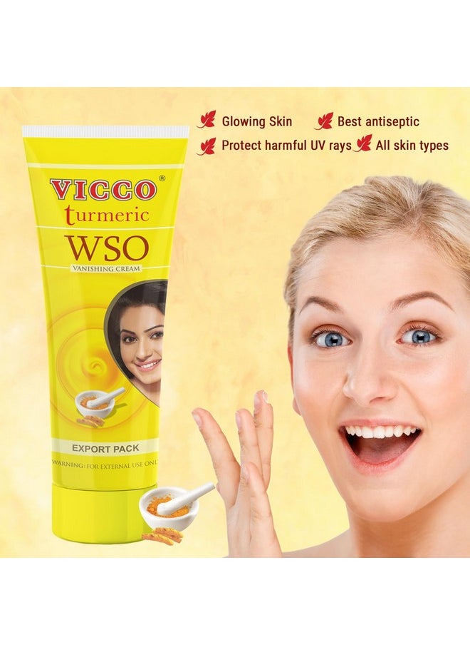 VICCO Turmeric Wso Skin Cream Turmeric Face Cream Turmeric Cream Suitable For All Skin Types 100% Natural (Pack Of 3 X 2.82 Oz)  - Image 4