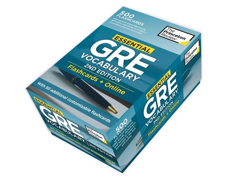 Essential gre vocabulary flashcards + online: 500 essential vocabulary words to help boost your gre score (college test preparation)