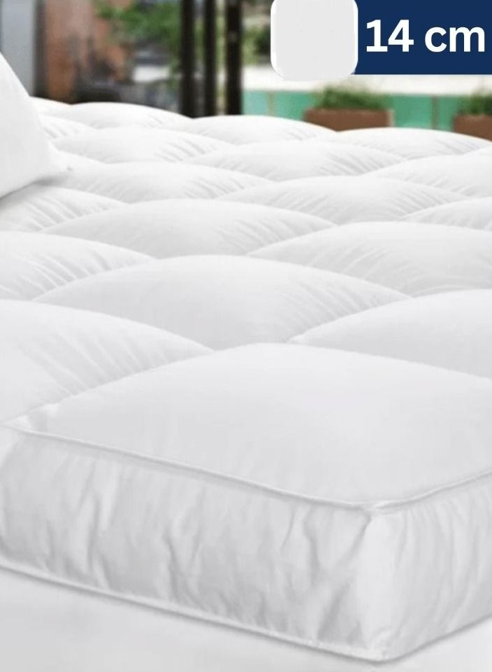Crown 14-Cm Mattress Topper  Extra Thick And Ultra Plush And Super Soft Available In All Size  - Image 1