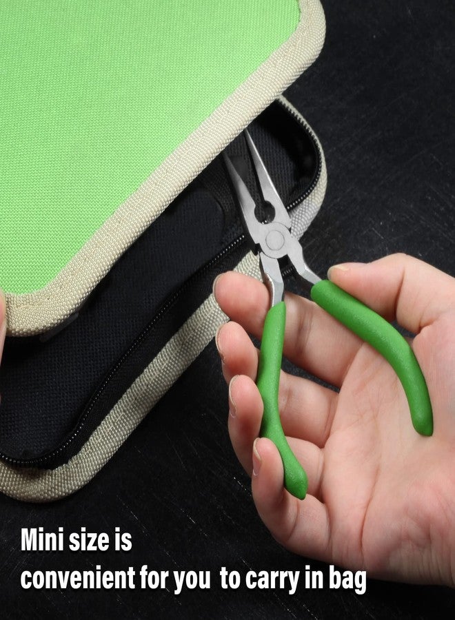 كماشة LEONTOOL ذات الأنف الطويل مع قاطع أسلاك - كماشة ذات أنف إبرية مقاس 5 بوصات مع فكوك مسننة صغيرة - Image 5