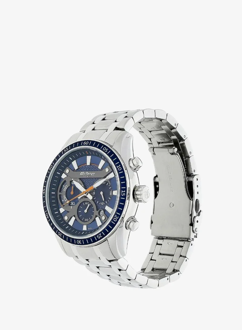 تيتان Men's Stainless Steel Chronograph Watch 90077KM02 - 46 mm