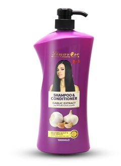 LINAROSE Shampoo & Conditioner 2 in 1 with Garlic Extract Restores Scalp & Hair  - 1000 ml 