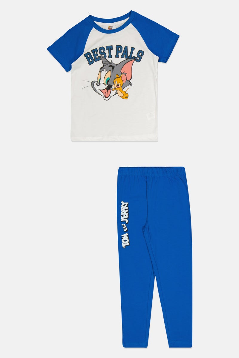 Tom And Jerry Kids Boy 2 Pieces Best Pals Pajama Set, Multicolor - Image 1