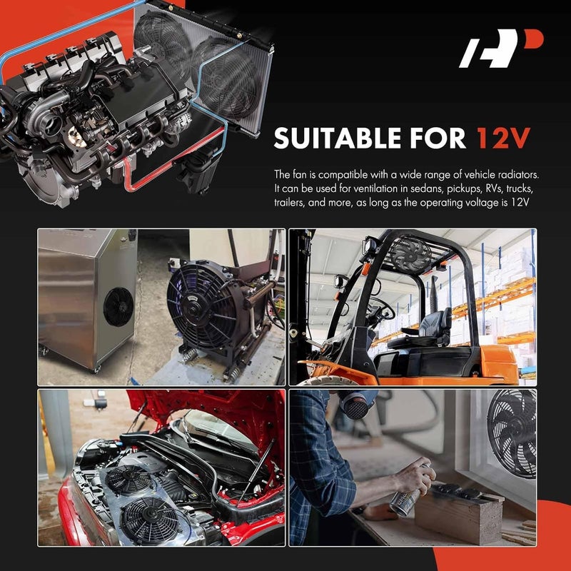 A-Premium 16 Inch Electric Radiator Cooling Fan Assembly - Image 3