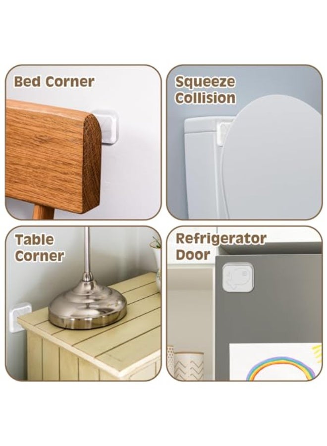 كيلا 6 قطع من واقيات مقابض الأبواب الجدارية، مصنوعة من السيليكون السميك، ذاتية اللصق، ناعمة وشفافة، لحماية مقابض الأبواب الجدارية والثلاجات والخزائن وألواح الرأس. - Image 5