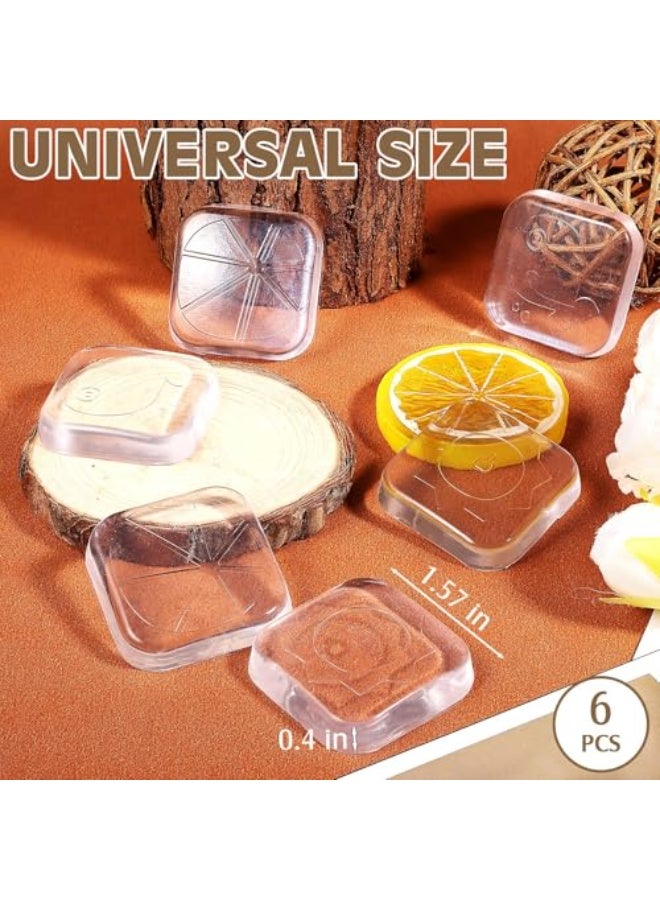 كيلا 6 قطع من واقيات مقابض الأبواب الجدارية، مصنوعة من السيليكون السميك، ذاتية اللصق، ناعمة وشفافة، لحماية مقابض الأبواب الجدارية والثلاجات والخزائن وألواح الرأس. - Image 2