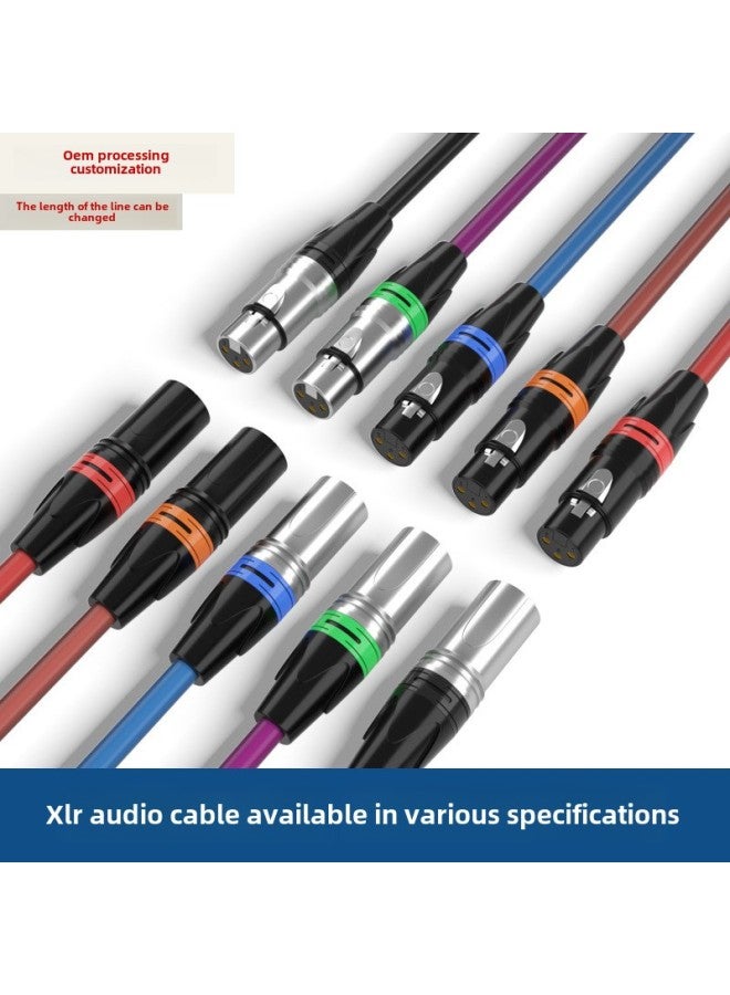 Two-on-two Canon Line Speaker Adapter Male-to-female Microphone Line 3.5mm One-on-two Lotus Head Audio Line-Color:3.5 To Double Lotus Audio Cable-Length:20 M  - Image 4