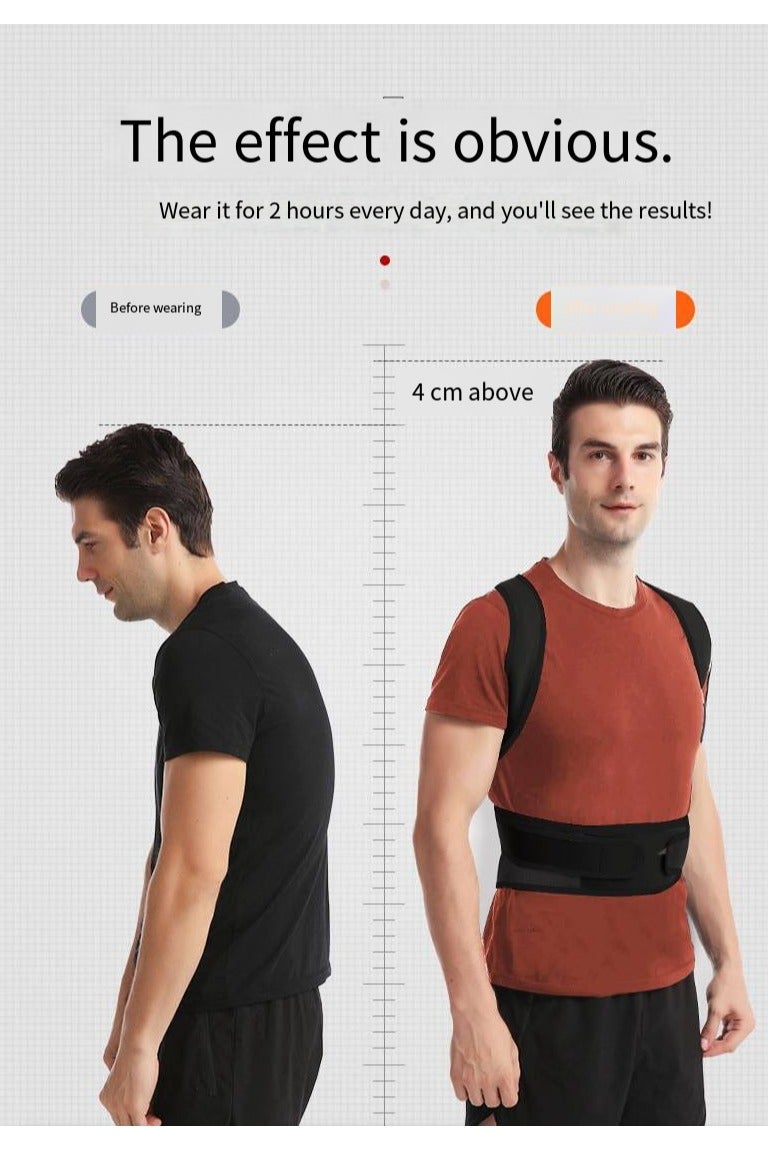 general Posture Corrector Waist Support Back Brace Adjustable Straps Shoulder Support Trainer for Poor Posture Correction Men Women - Image 3