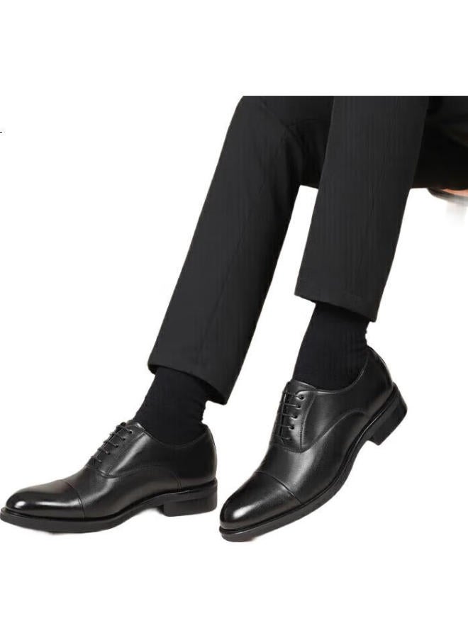 RED DRAGONFLY Hongqingting Derby Shoes For Men, Business Formal Shoes, Three-Joint Professional Leather Shoes, Men'S Wedding Shoes, Wta33283, Black, Size 41 - Image 3