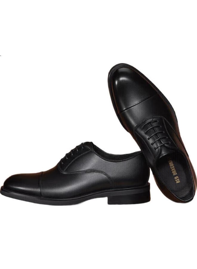 RED DRAGONFLY Hongqingting Derby Shoes For Men, Business Formal Shoes, Three-Joint Professional Leather Shoes, Men'S Wedding Shoes, Wta33283, Black, Size 41 - Image 2