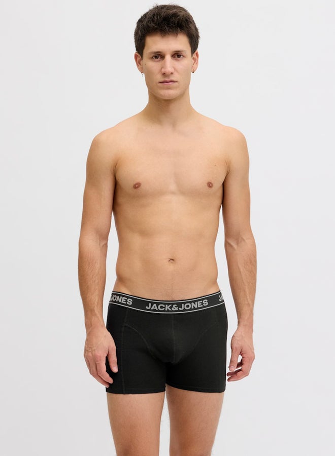 جاك اند جونز حزمة من 3 سراويل داخلية بخصر مطبع - Image 5