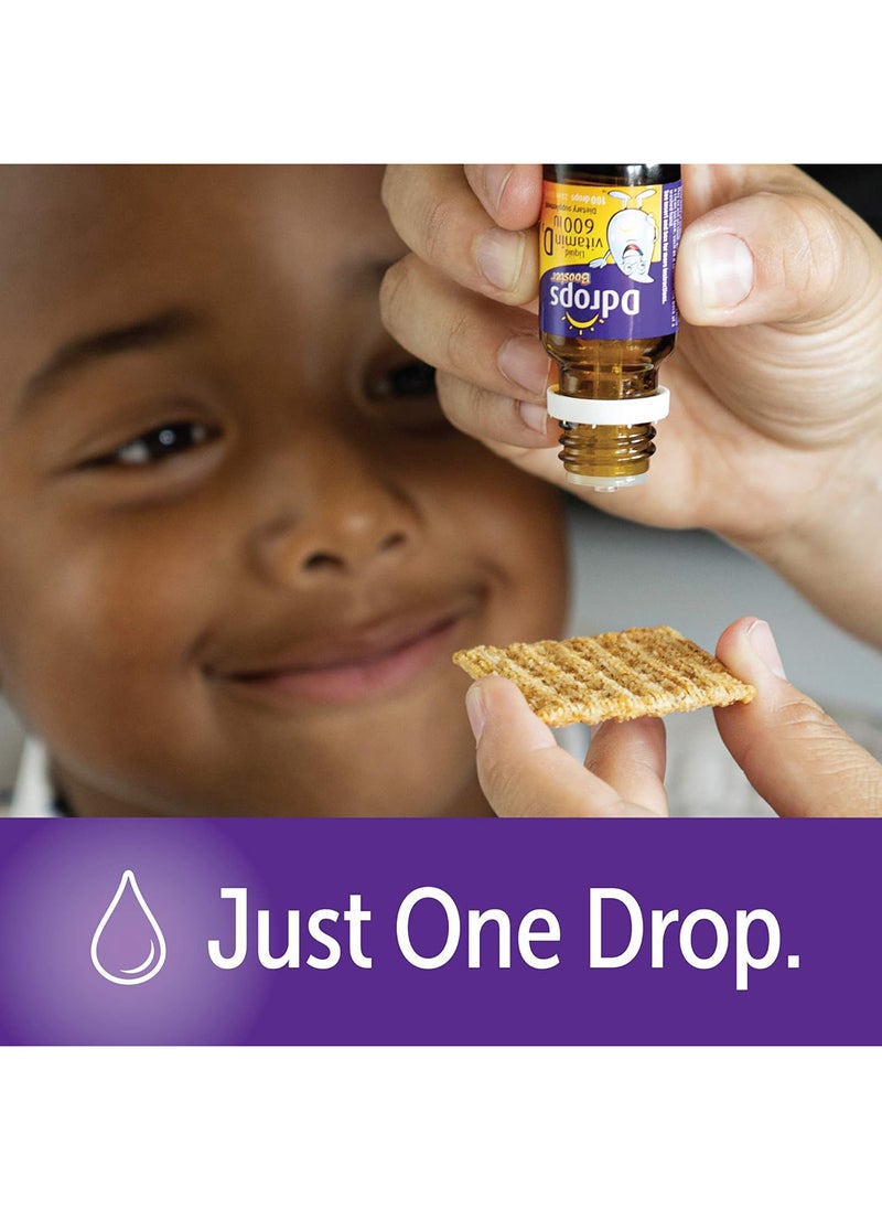 Ddrops Kids Booster 600IU 100 drops - Daily Liquid Vitamin D for Kids Support Strong Bones And Immune System  - Image 3