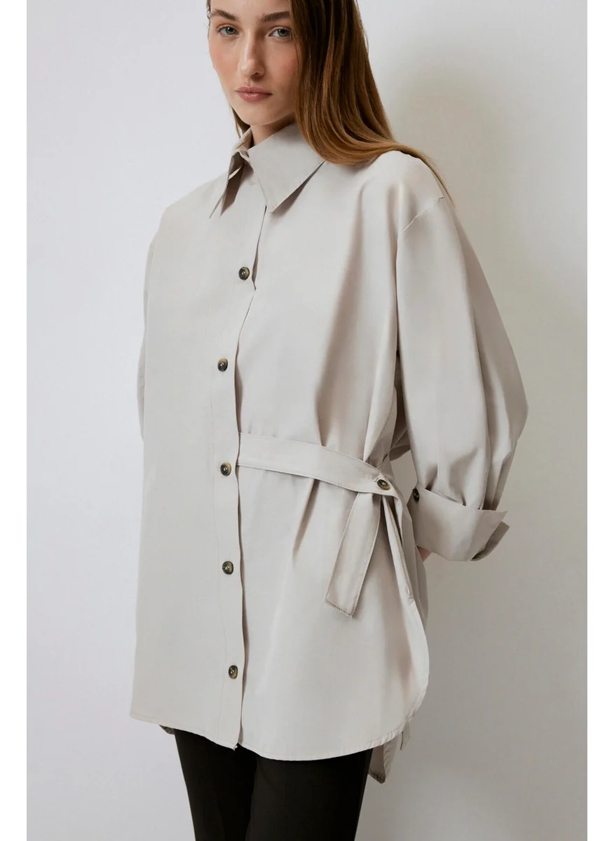 Touche Buttoned Casual Shirt Tunic