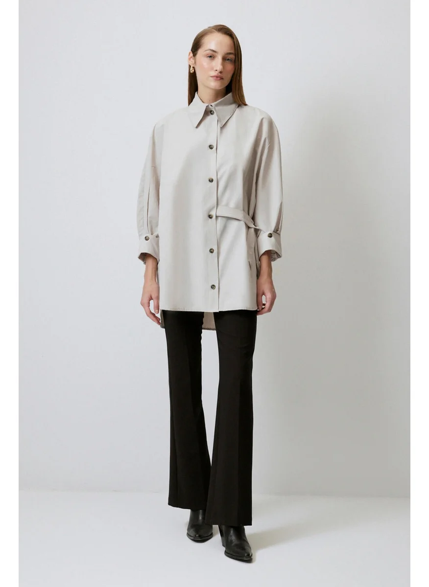 Touche Buttoned Casual Shirt Tunic