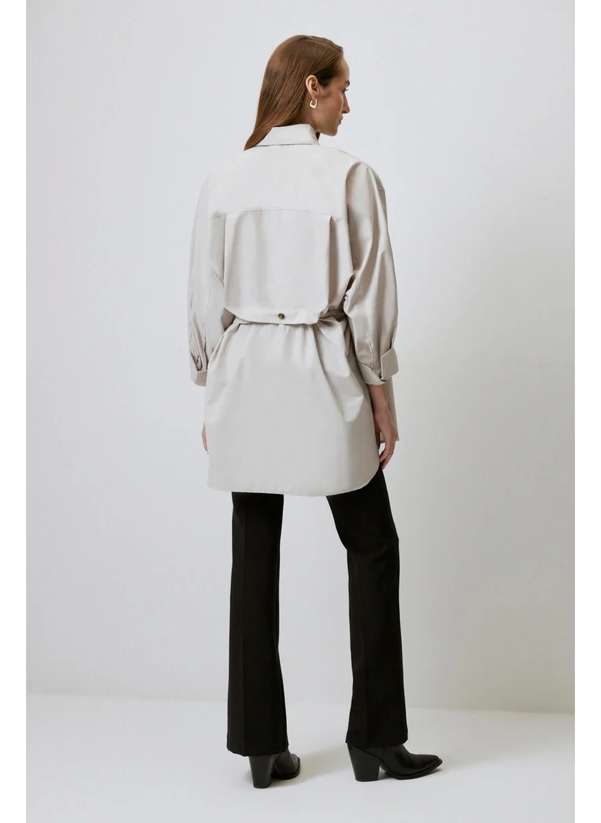 Touche Buttoned Casual Shirt Tunic