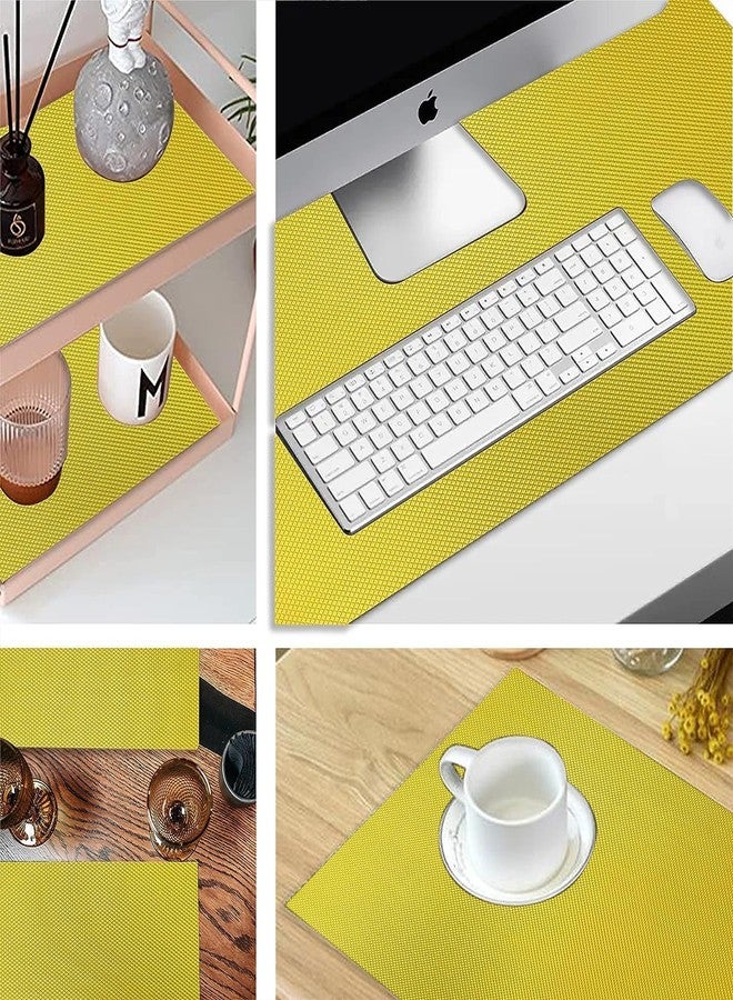 ElastPro Ethylene_Vinyl_Acetate_Eva (30 Cm X 1.5 M) Yellow Eva Food Grade Washable Anti Slip Mat/Sheet For Fridge, Shelf Liner, Table, Kitchen Drawer Mat (Diamond Texture, Yellow, Solid) - Image 5